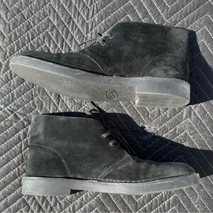 Classic Black Suede Men's Clarks Boots
